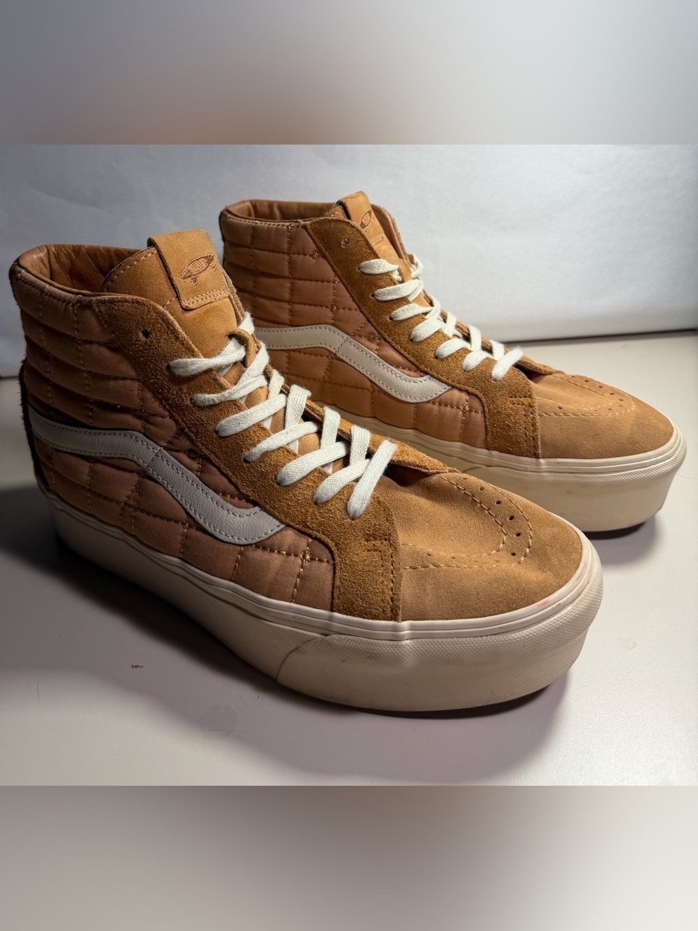 Vans Vault Sk8-Hi Reissue Platform LX Joe Freshgoods Camel Men’s 9.5 Woman’s 11